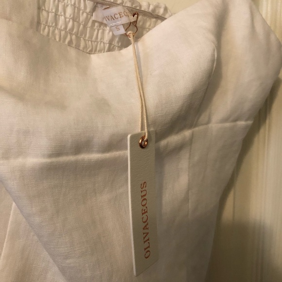 NWT Olivaceous White cropped tank top size small - Picture 3 of 6